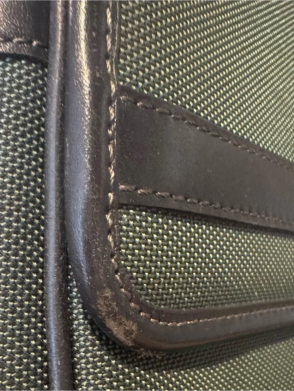 Vintage Samsonite Dark Green Laptop Messenger Crossbody Bag